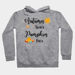 Autumn Skies Pumpkin Pies stars Hoodie